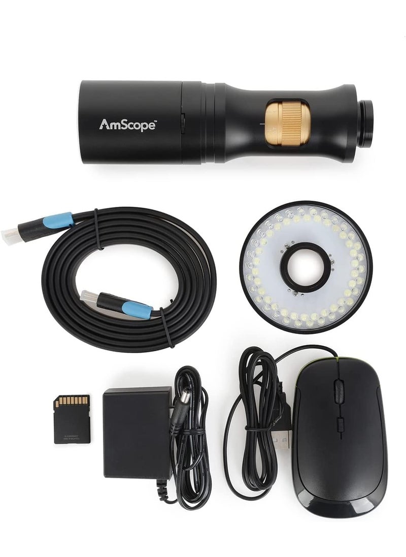 AmScope AmScope  1080p HDMI AllinOne Digital Microscope with Zoom Optics  Ring Light  DM756DH1080  - Image 2