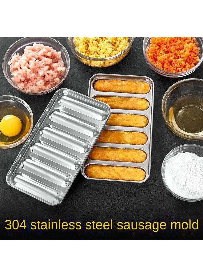 Bluejw 304 Stainless Steel Sausage Mold Ham Sausage Baby Complementary Food Baby Steamed Cake Homemade Grilled Sausage Grinding Tool - Image 3