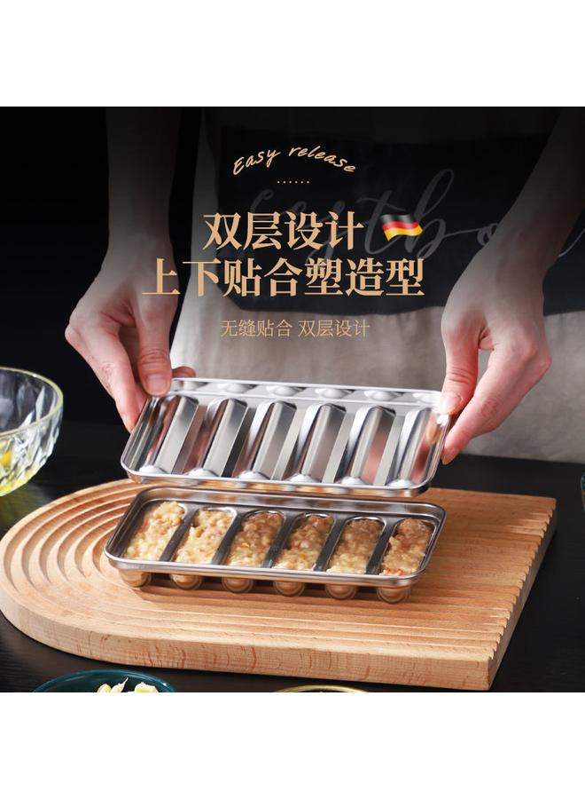 Bluejw 304 Stainless Steel Sausage Mold Ham Sausage Baby Complementary Food Baby Steamed Cake Homemade Grilled Sausage Grinding Tool - Image 2