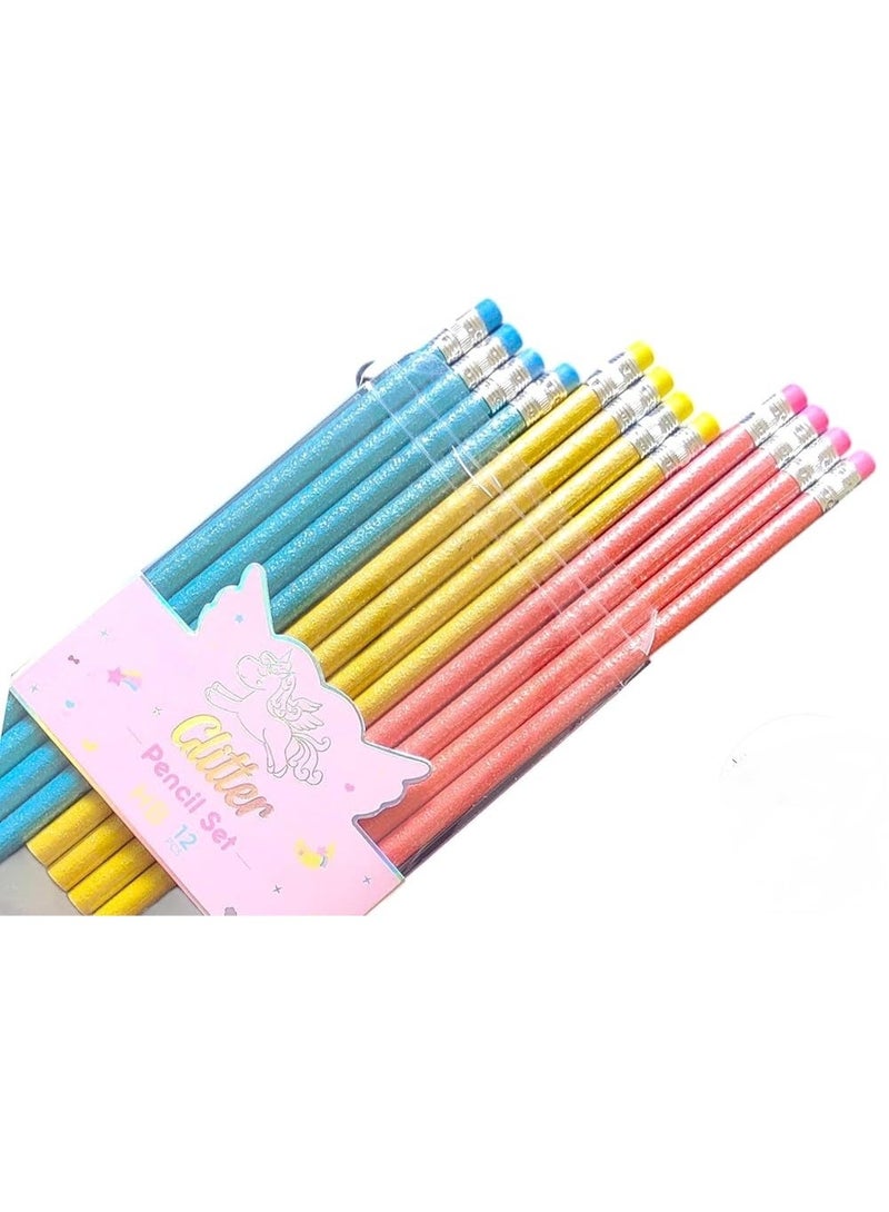 Moon Berry Glitter Pencils Pack of 12 - Image 1