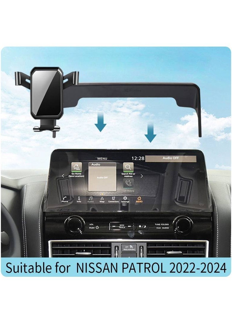Nissan Patrol Y62 Phone Holder Mount 2022 2023 2024, (1* Phone Mount Gravity Car Holder) for all phones, Patrol Accessories - Image 1