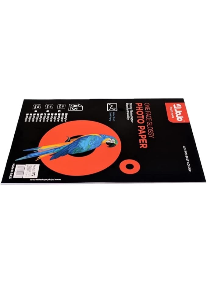 Jojo a3 one face glossy photo paper standerd quality 180g/m set of 20 sheets