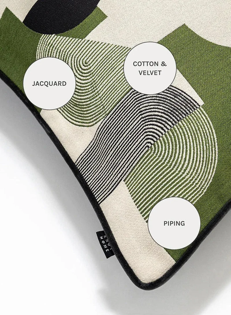KNOT HOME Cushion Embla Sage (with filler) Pillow Knot Home Cover Set for Modern Sofa Contemporary Living Room Bedroom and Office Soft Washable