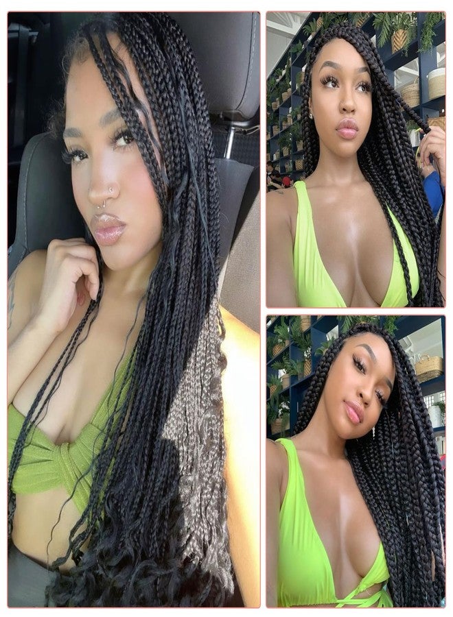 FAYETA Black Braiding Hair Extension, 28 Inches Pre Stretched Braiding Hair for hair Braids,2 Packs Yaki Texture Synthetic Braid Hair - Image 5