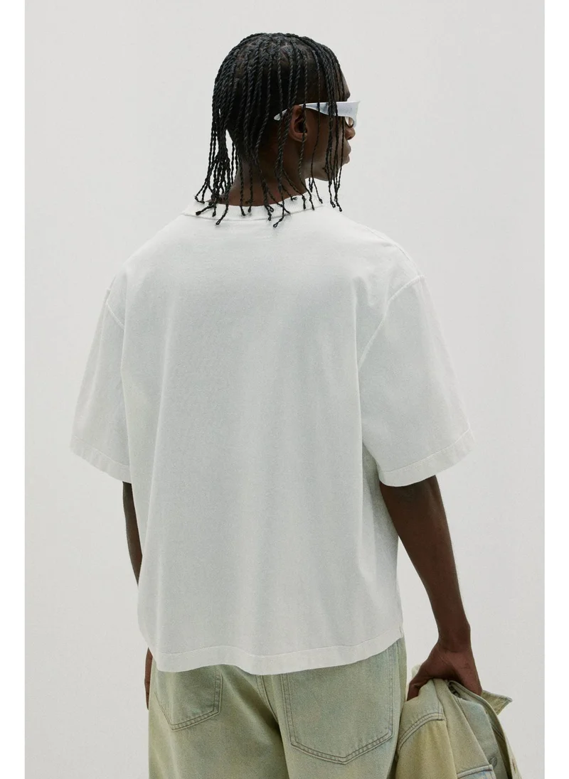 اتش اند ام Boxy Fit Washed T-shirt