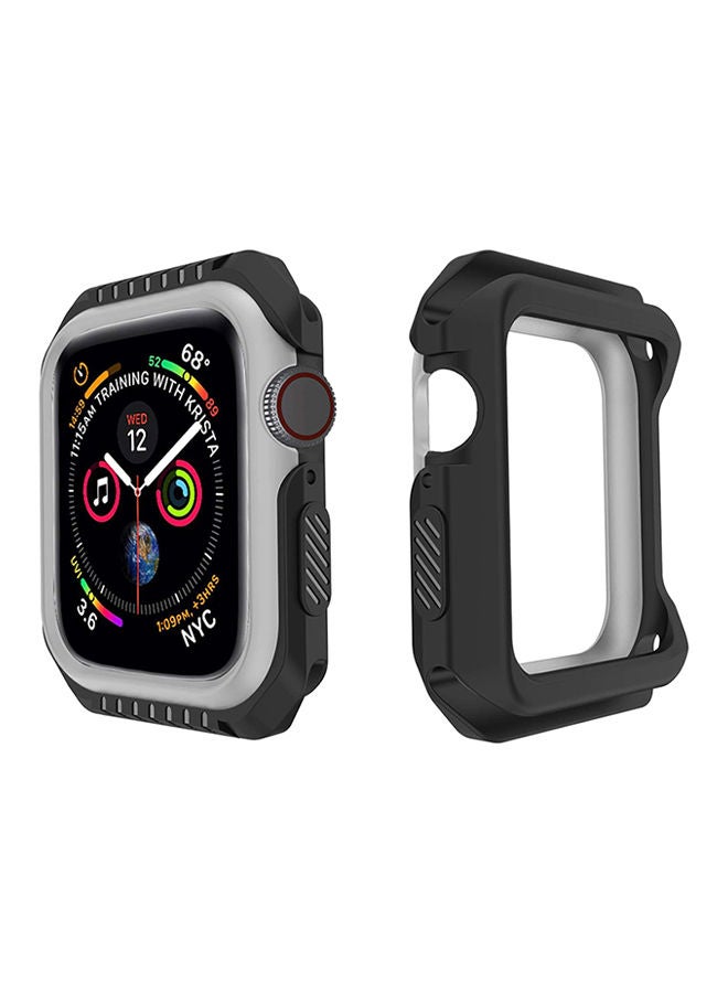 NIBEMINENT Protective Case Cover For Apple Watch Series 4/5 40 mm Black/Grey - Image 2