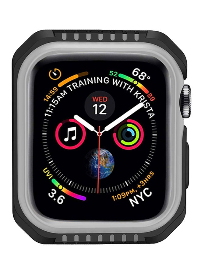 NIBEMINENT Protective Case Cover For Apple Watch Series 4/5 40 mm Black/Grey - Image 3