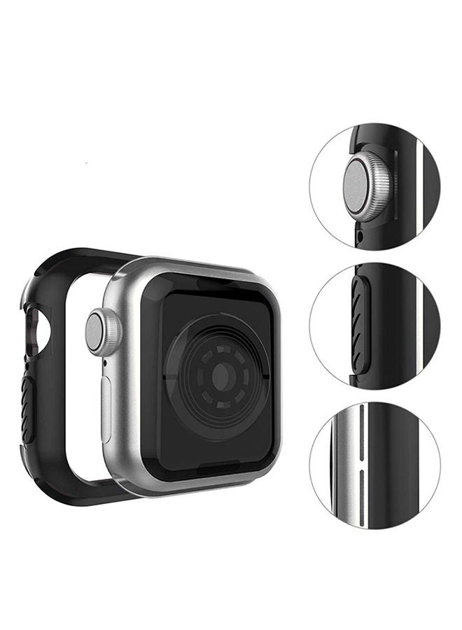 NIBEMINENT Protective Case Cover For Apple Watch Series 4/5 40 mm Black/Grey - Image 5