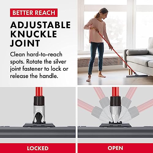 RAVMAG Heavy Duty Floor Squeegee for Concrete and Tile Floor - Silicone Squeegee Broom Floor Scrubber - Large Single Cast Rubber Blade Aluminum Long Handle 360° Swivel Joint - Garage Shower Window Cleaning - Image 3