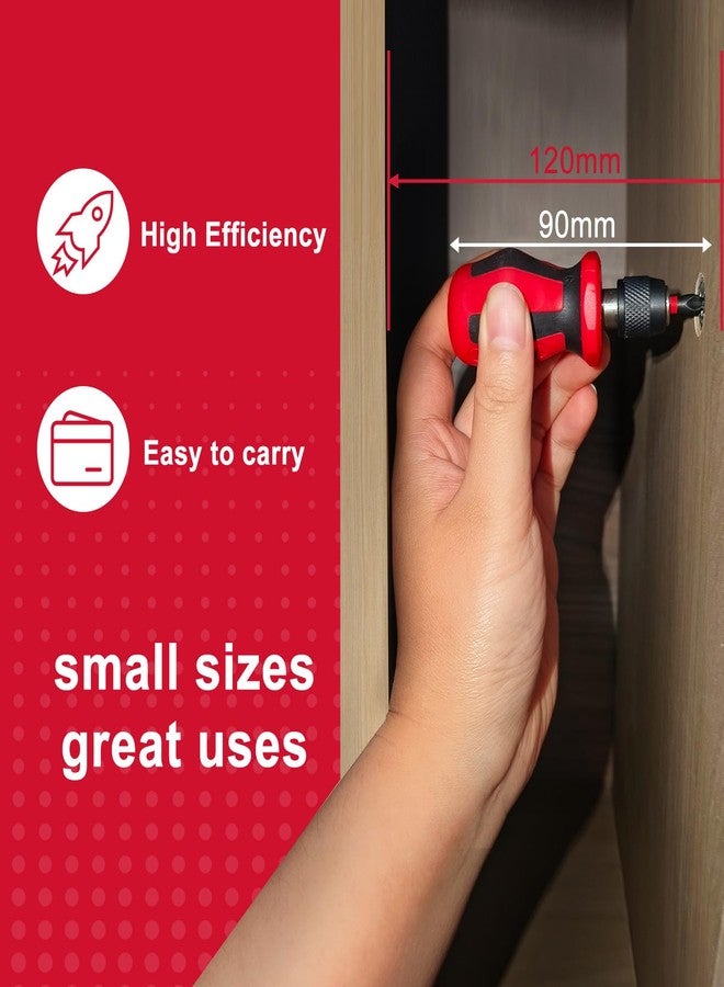 Geinxurn Magnetic 2PC Mini Changeable Head Manual Screwdriver Holder, Quick Change&Release 1/4” Hex Bit Extension Holder - Image 3