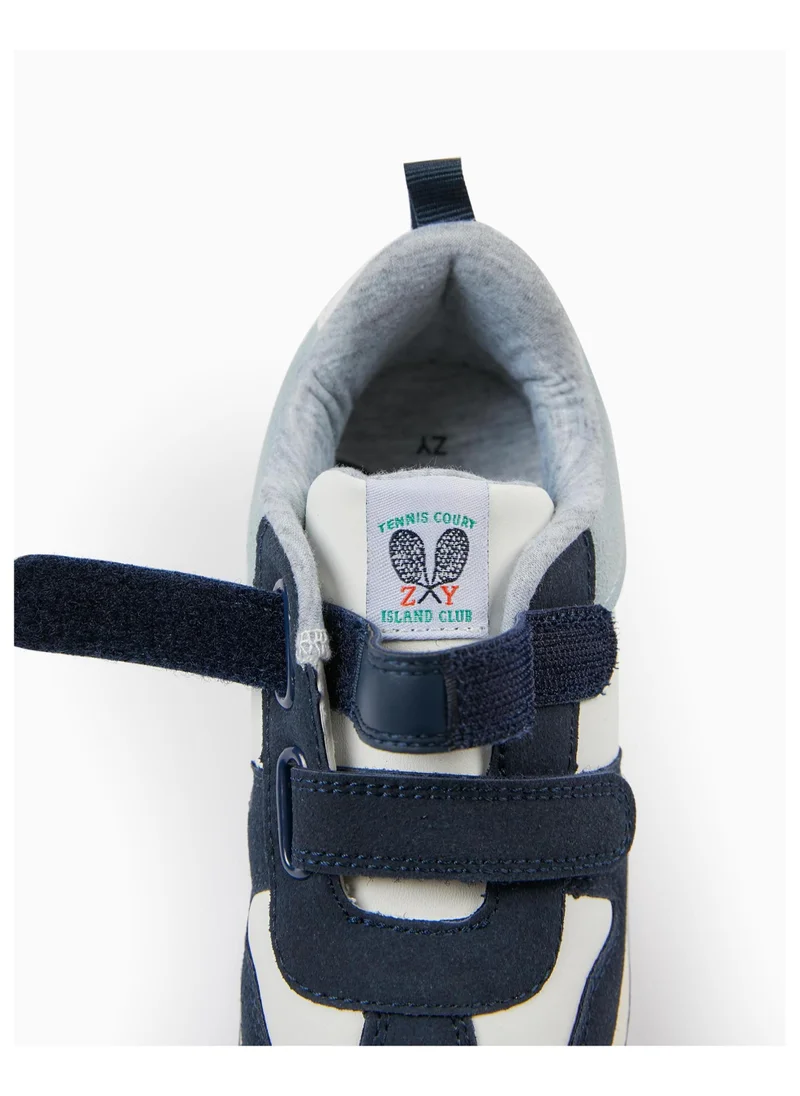 زيبي Zippy Trainers For Boys - Dark Blue White