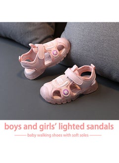 Children's Closed-Toe Sandals Soft Soles With Lights for Toddlers to Learn Walking Shoes Kick-Proof Beach Sandals - pzsku/ZC1C0E037E70D3939D165Z/45/_/1694223605/38bd61bc-231b-492f-b8e9-7f3a6b065e1c