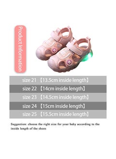 Children's Closed-Toe Sandals Soft Soles With Lights for Toddlers to Learn Walking Shoes Kick-Proof Beach Sandals - pzsku/ZC1C0E037E70D3939D165Z/45/_/1694223605/51b78a4f-0e17-4eb7-8216-b8f94eed8c61