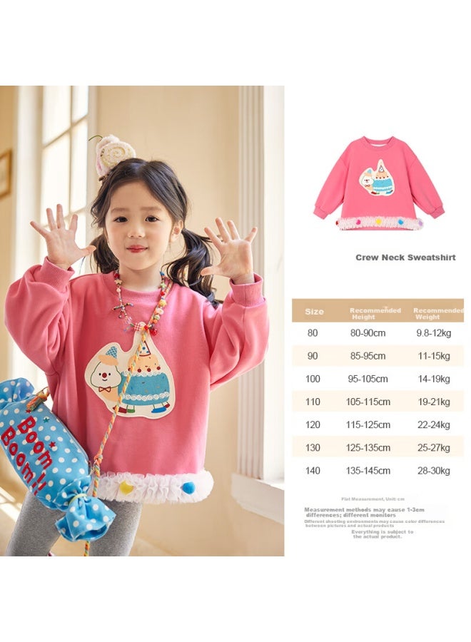 Luson Sweet Honey Little O Baby Kids Autumn Dopamine Outfit Girls Vest Set - Image 4