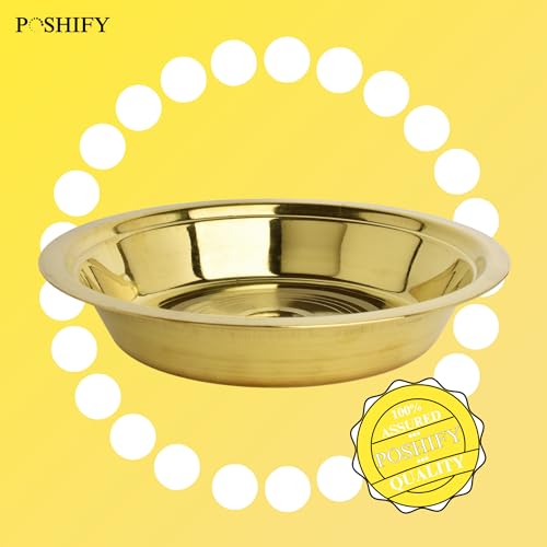 POSHIFY Brass Deep Prath - Traditional Indian Handcrafted Brass Deep Plate for Puja, Spiritual Practices, Home Decor, Festival Celebrations, and Daily Worship Rituals - Image 5