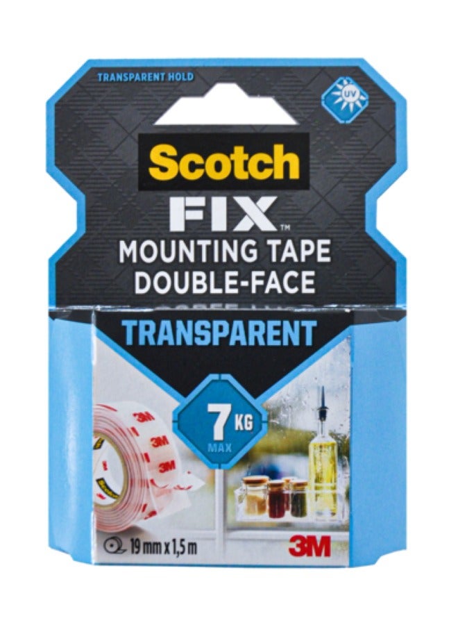 Scotch  Mounting Transparent Tape 19 MM X 1.5M  - Image 1