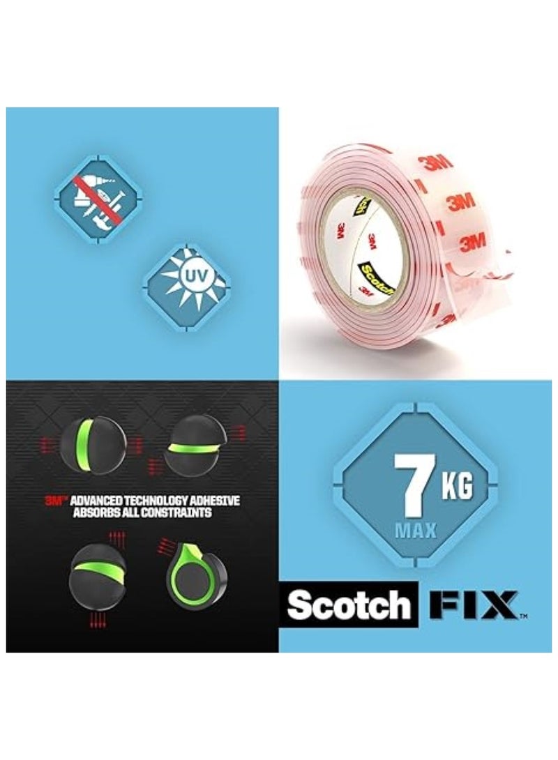 Scotch  Mounting Transparent Tape 19 MM X 1.5M  - Image 2