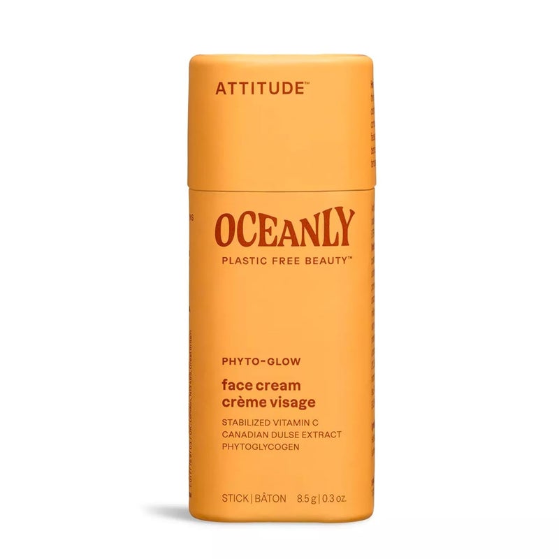 ATTITUDE Oceanly Face Cream Stick EWG Verified Plasticfree Plant and MineralBased Ingredients Vegan and Crueltyfree Beauty Products PHYTO GLOW Unscented 03 Ounce