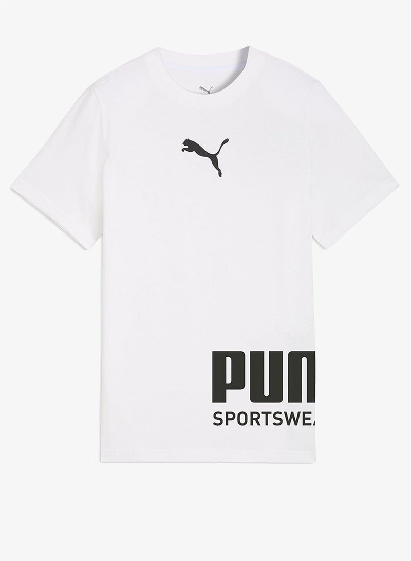 PUMA Youth Graphic Logo T-Shirt - Image 1