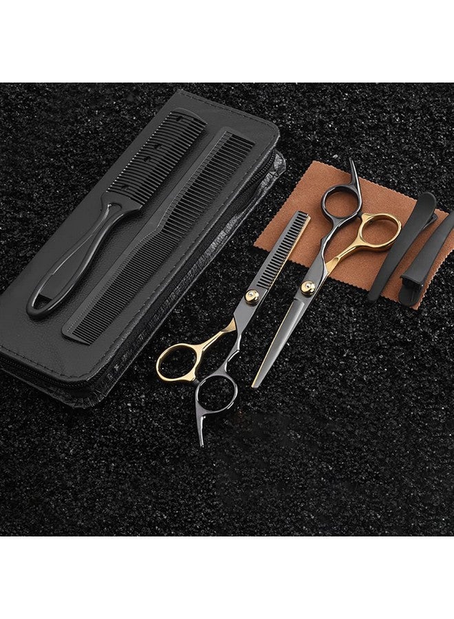 maycreate MAYCREATE® Hair Cutting Scissors for Men Stainless Steel Professional Salon Barber Hair Dressing Scissors Barber Kit Scissors for Hair cutting Kit Haircut Dressers Scissor  - Image 5
