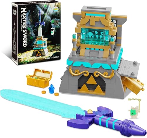 TOY PLAYER BOTW The Master Sword Glowing Building Block SetSword Toy Set for Adults Boy Fans Kids Ages 612 Year Old498PCS - Image 1