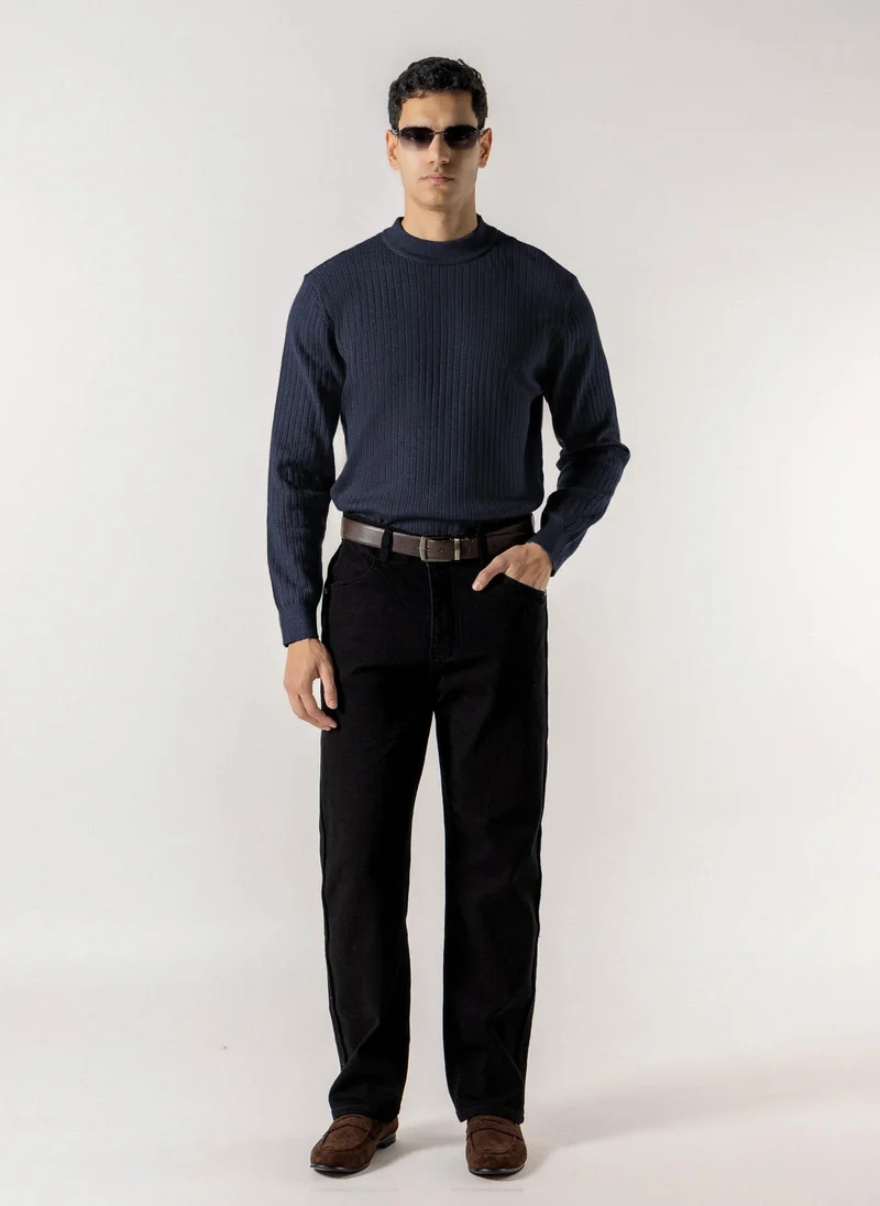 Shapes RIBBED MOCK NECK SWEATER