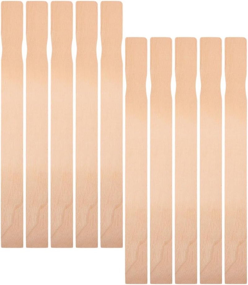 10pcs Wooden Paint Sticks and Resin Stirring Rods for Epoxy Mixing, Flat Craft Paddle Stirrers for DIY Hobby Projects and Garden Marking - Image 1