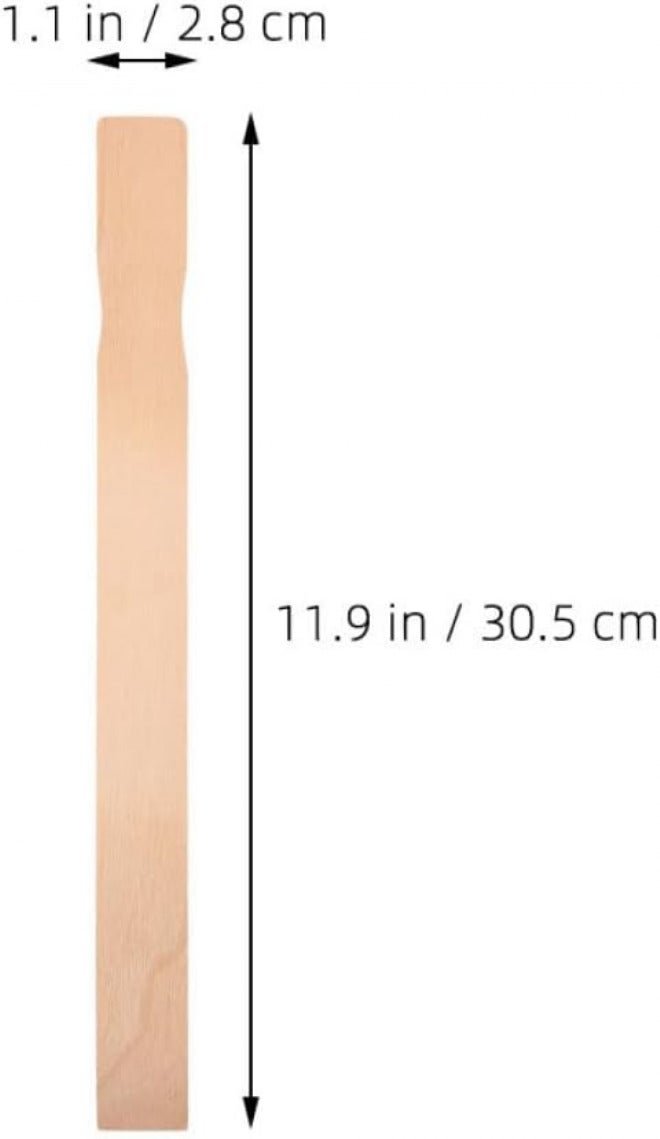 10pcs Wooden Paint Sticks and Resin Stirring Rods for Epoxy Mixing, Flat Craft Paddle Stirrers for DIY Hobby Projects and Garden Marking - Image 2