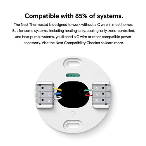 Google Nest Thermostat - Smart Thermostat for Home - Programmable Wifi Thermostat - Fog - Image 3