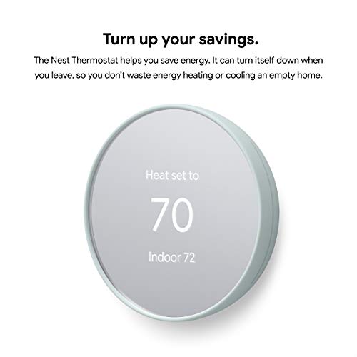 Google Nest Thermostat - Smart Thermostat for Home - Programmable Wifi Thermostat - Fog - Image 2