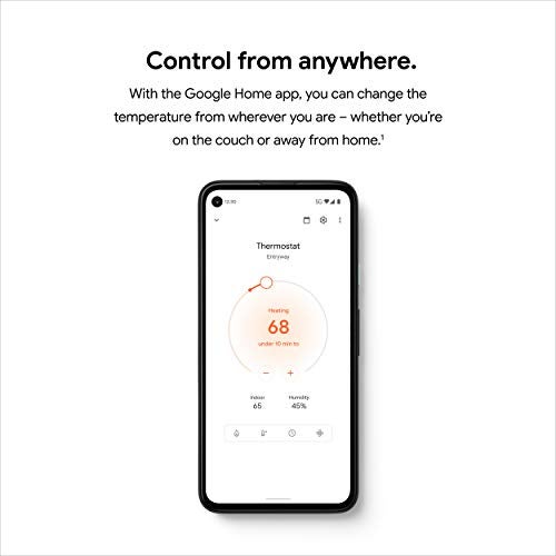 Google Nest Thermostat - Smart Thermostat for Home - Programmable Wifi Thermostat - Fog - Image 5