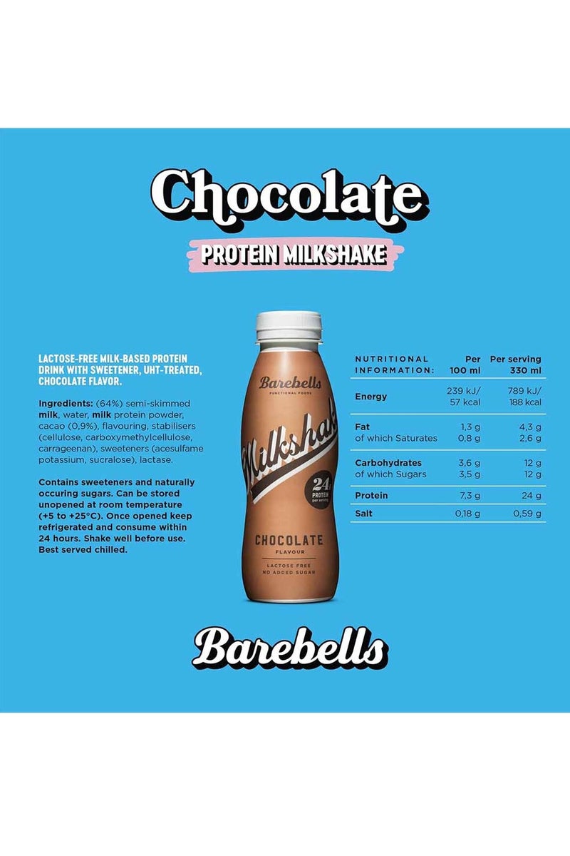بيربيلز باربيلز ميلك شيك عالي البروتين بنكهة الشوكولاتة 330 مل - Image 2
