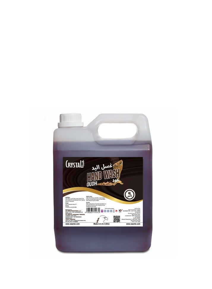 Crystal Clean Oudh Hand Wash 4 Liters - Image 1