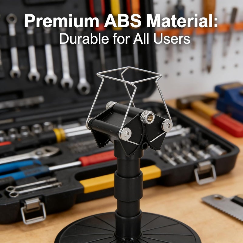 ZJchao Adjustable Rotating Paint Rack for Model Painting - Turntable Stand with 360 Degree Rotation, Adjustable Height, ABS Material, Spraying & Elevating - Image 3