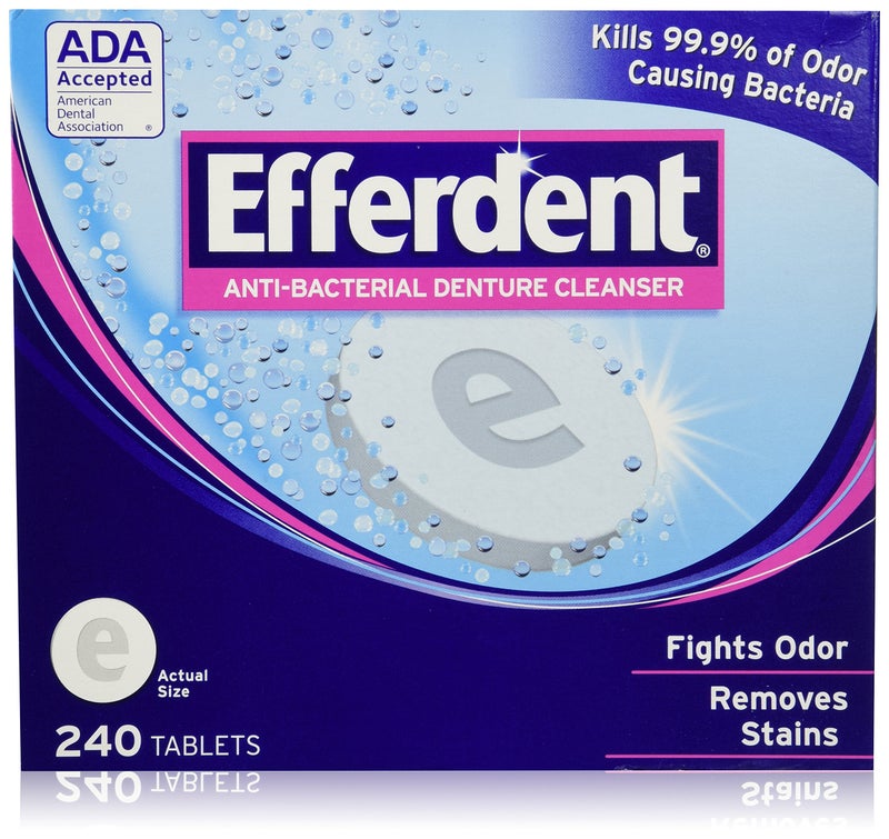 Efferdent Antibacterial Denture Cleanser 2Pack
