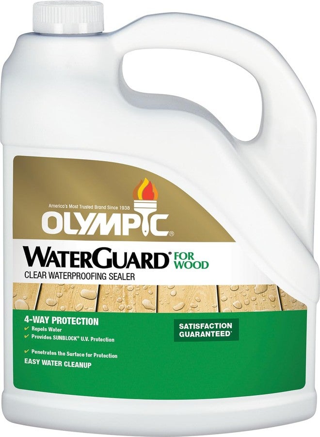 Olympic WaterGuard 1 gal. Clear Exterior Waterproofing Wood Sealer - Image 1