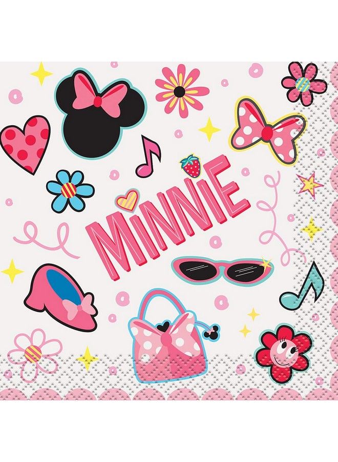 Unique مناديل ورقية مشروبات ميني ماوس الأيقونية من ديزني ; 5" × 5" ; 16 قطعة - Image 1