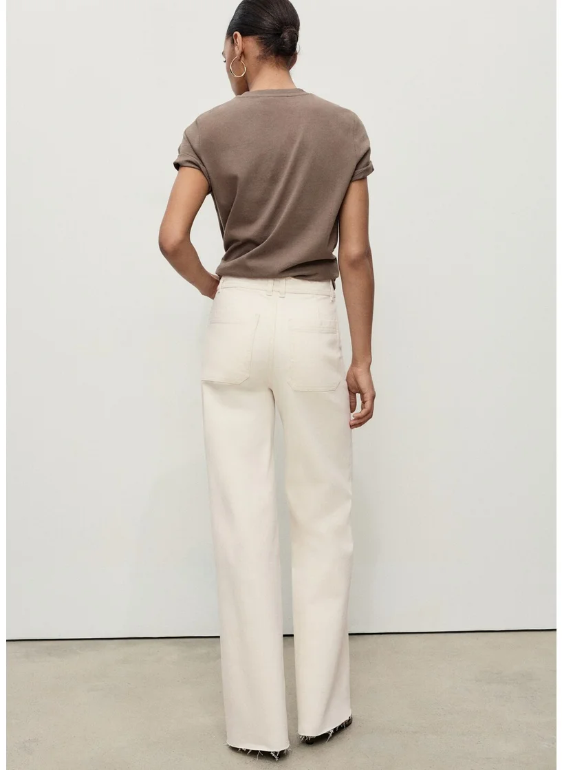 MANGO Catherin Culotte High-Rise Jeans