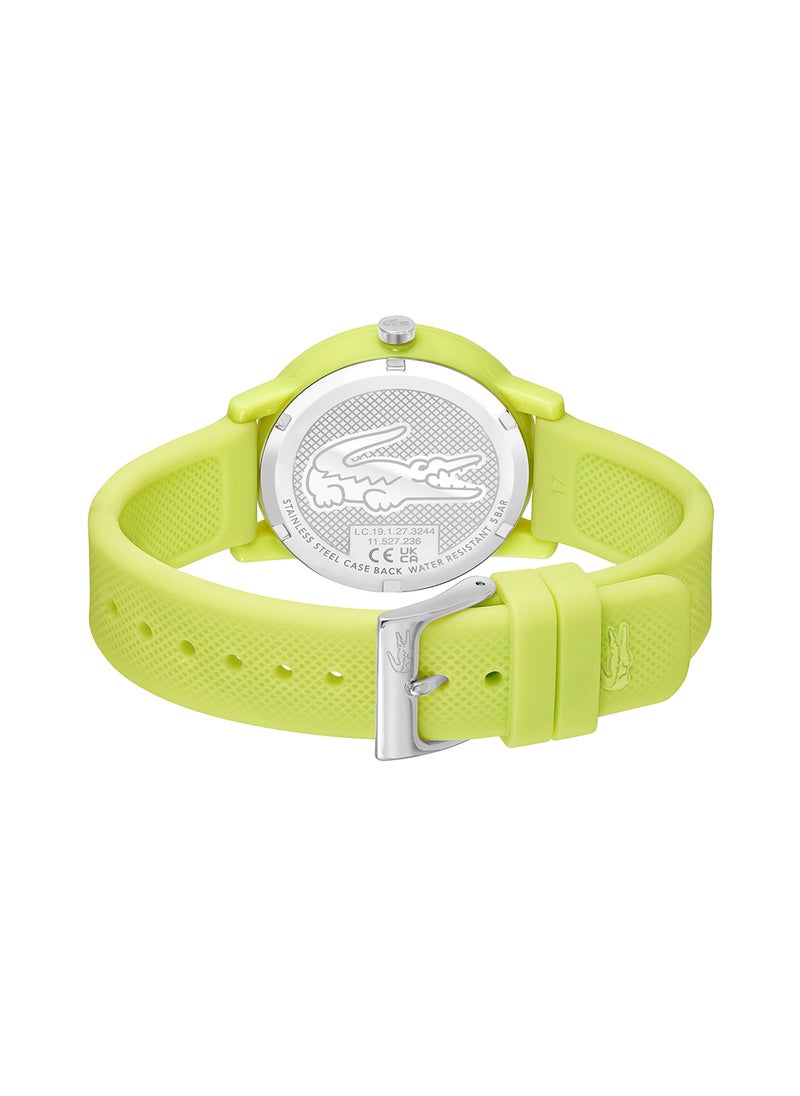 LACOSTE ساعة يد نسائية من السيليكون ذات شكل دائري تناظرية 2001316 - 36 ملم  - Image 3