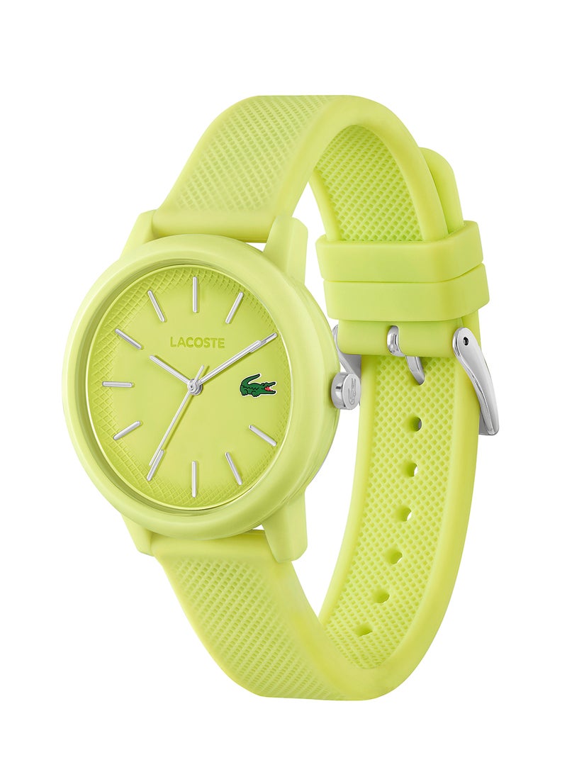 LACOSTE ساعة يد نسائية من السيليكون ذات شكل دائري تناظرية 2001316 - 36 ملم  - Image 1