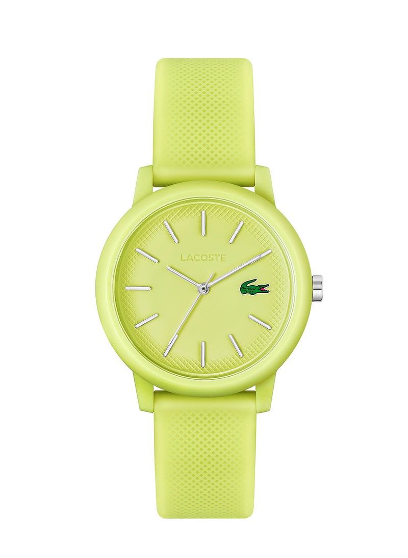 LACOSTE ساعة يد نسائية من السيليكون ذات شكل دائري تناظرية 2001316 - 36 ملم  - Image 2
