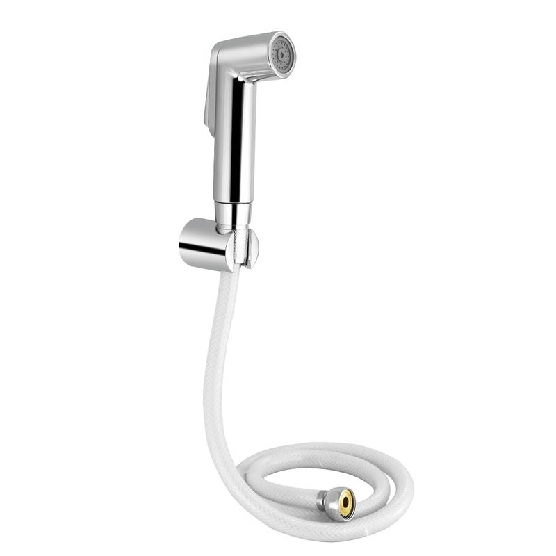 Johnson Bathrooms Wavy Health Faucet Abs Premium Jet Spray for Toilet AntiCorrosion Hand with 1 Mtr Flexible Hose Wall Hook Yr Warranty S0948Camz Chrome Colour - Image 1