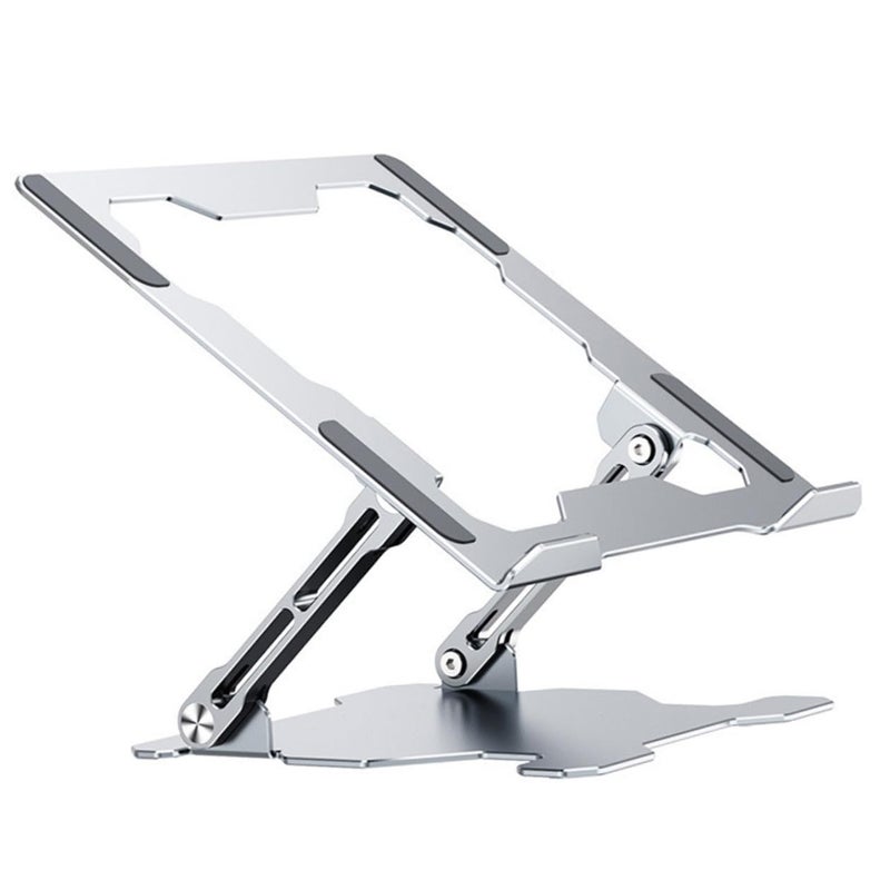 Adjustable Aluminum Alloy Laptop Stand Desktop Riser with Cooling Support - Image 2