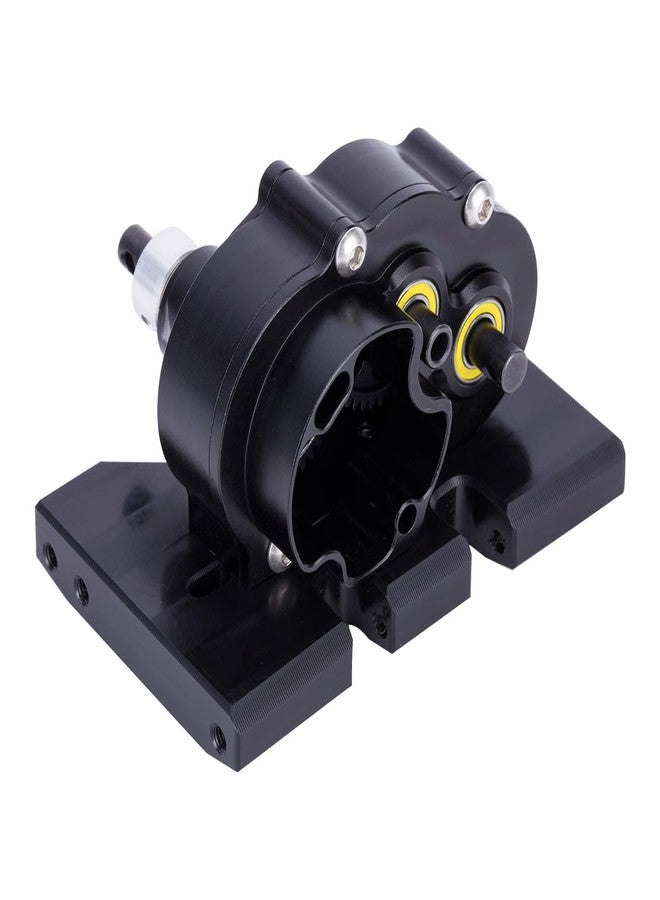 VNUHV Aluminum Lightweight Gearbox OD-3 Overdrive Transmission for 1/10 RC Crawler Car Axial SCX10 II VS4-10 LCG Chassis Straight Axle (Black) - Image 4