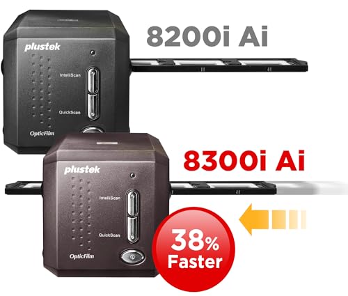 Plustek OpticFilm 8300i Ai Film Scanner - Converts 35mm Film & Slide into Digital, Bundle SilverFast Ai Studio 9 + QuickScan Plus, Include Advanced IT8 Calibration Target (3 Slide) - Image 3