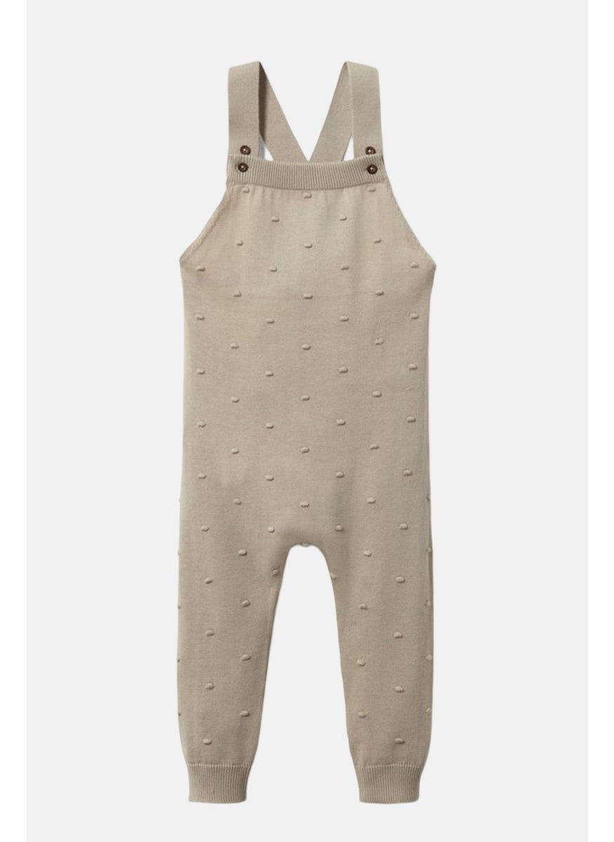 Tchibo Toddlers Boy Sleeveless knitted Dungarees, Beige  - Image 3