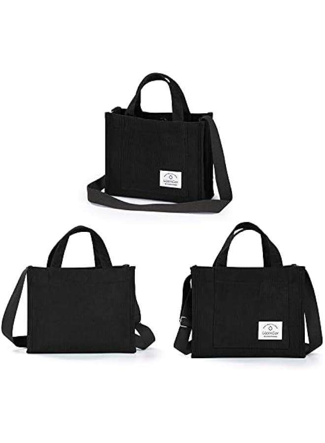 Arabest Tote Bag for Women, Corduroy Crossbody Bags Shoulder Handbag Small Satchel Hobo Bag Purse  - Image 2