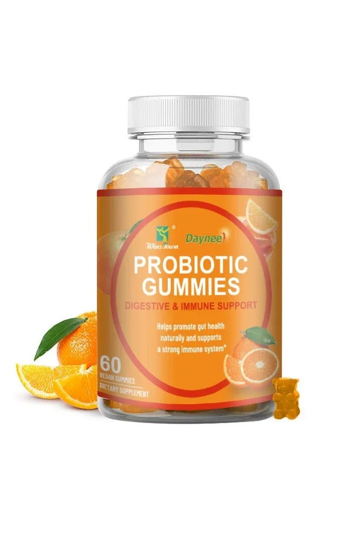ديني علكات البروبيوتيك، الهضم والتمثيل الغذائي، البروبيوتيك، البريبايوتكس، النباتات والفيتامينات، مكمل غذائي لدعم الصحة 60 علكة - Image 1