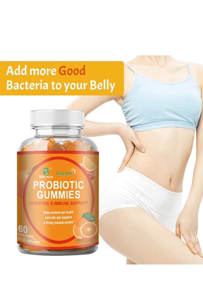 ديني علكات البروبيوتيك، الهضم والتمثيل الغذائي، البروبيوتيك، البريبايوتكس، النباتات والفيتامينات، مكمل غذائي لدعم الصحة 60 علكة - Image 4