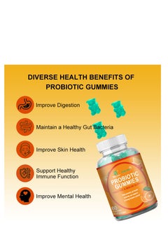 Daynee Probiotic Gummies,Digestion & Metabolism, Probiotics, Prebiotics, Botanicals & Vitamins ,Health Support Dietary Supplement 60 Gummies  - Image 5